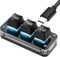 SinLoon Mini 3-Key Keyboard, Programmable Cut Copy Paste Keypads with LED Light, Mechanical Hot Swap Macro for Gaming