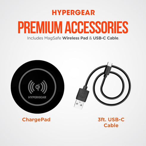 HyperGear ChargePad - 5W Universal Wireless Charging Pad & Fast Charger with LED Power Indicator for iPhone, Android,