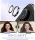 9H BERFY Camera Lens Protector for iPhone Air, Glitter Bling Aluminum Alloy Metal Ring, Tempered Glass Camera Cover