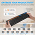 INFINMIND Keyboard-2.4G Keyboard,19 Wireless USB Ultra Slim Quiet Full Size Matte PC Computer Multimedia Keys,Number