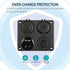 Linkstyle 4 in 1 Charger Socket Panel, 12V Dual USB Charger Socket & LED Voltmeter for Car & Marine