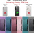 for Samsung Galaxy S24 Plus/S24+ Wallet Case with RFID Blocking Credit Card Holder, PU Leather Flip Kickstand Protective Shockproof Cover Women Men for Samsung S24Plus Phone case(Blue-Green)