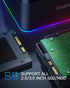 Inateck 3.0 2.5 3.5 Inch SA02003 RGB SATA to USB Hard Drive Docking Station with Offline Clone, for and HDDs and SSDs