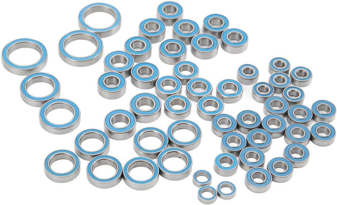 Phefop 55PCS 1/10 RC Car Bearings, Steel Sealed RC Ball Bearings Kit Remote Control Replace Parts for Remote Control