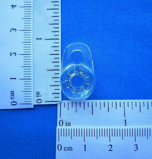 Replacement Ear Gel Tips & Loop Clip Spare Kit for M155 M165 M180 M55 M25 M90 Explorer 500 Headset (Clear)
