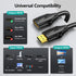 8K 3.3FT/1M 2.1, 8K@60hz 4K@120hz 48Gbps PS5/4 SAMZHE HDMI Extension Cable HDMI Extender HDMI Male to Female