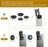 COSULAN Phone Camera Lens 3 in 1 Kit - 235° Fisheye Lens + 25X Macro Lens + 0.62X Wide Angle Lens for Smartphones
