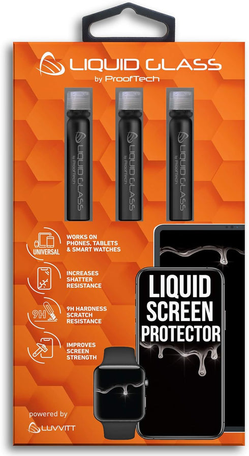 Liquid Glass Screen Protector for Up to 12 Devices Universal Fit for All Smartphones, Tablets, and Watches