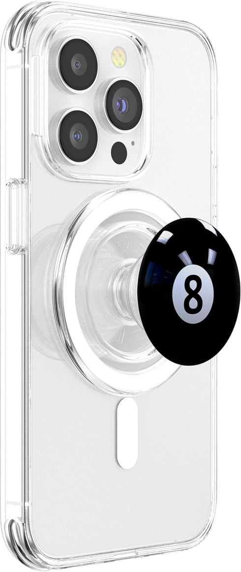 PopSockets PopGrip for MagSafe - Black 8 Ball Pool Billiard