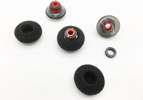 Reki Voyager 5200 Ear Tips - 3 Pcs Premium Replacement Eartips & Foams Set Compatible with Plantronics Voyager 5200