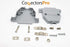 6 Sets Solder Cup DB25 Male + Plastic Hoods - 25 Pins D-Sub Connector & Hood Set, 12-Pack (6 DB25 Males + 6 Hoods)