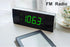 iTOMA Bedside Alarm Clock Radio - Bluetooth Speaker, Dimmable Jade Green LED Display, FM Radio with Sleep Timer, Dual