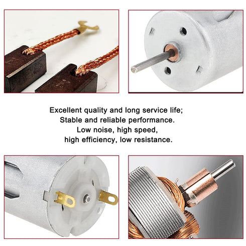 Generic Motor,10Pcs 3V-12V 280 HaoDuoQian DC Micro Motor Round Shaft Electric Motor for DIY Airplane RC Boat Toys