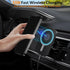 Magnetic Wireless Car Charger with 5W, 7.5W, 10W, 15W Various Output Power, Car Dashboard and Air Vent Car Phone Holder, Windshield Dashboard Air Vent Car Phone Holder Charger(Black)