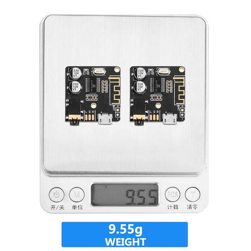 MakerHawk 2pcs Bluetooth Audio Receiver Board, BT 5.0 Stereo Audio Amplifier 3.7-5V for Car Speaker DIY