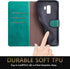 SUANPOT Leather Wallet Case for Samsung Galaxy S9+ / S9 Plus 6.2" (Non S9 5.8") with RFID Blocking, PU Flip Folio
