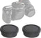 Fotasy Rear Lens Cover Camera Body Cap for Canon EOS DSLR Camera Lenses (2 Packs)