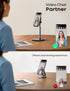 Lamicall Adjustable Cell Phone Stand, Height Angle Mobile Holder for Desk, Compatible with iPhone 14 Plus, 13, Pro, Pro