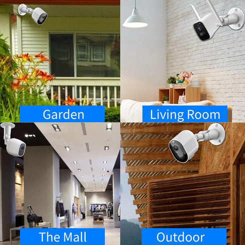 Security Camera Universal Mounting Bracket, Adjustable Metal Wall Bracket for Arlo Pro/Pro 2/Pro 3/Pro 4 & Ring Stick Up