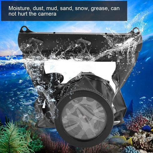 Waterproof Camera Housing Case, 20 Meter Underwater Protective Pouch Bag for Canon Nikon DSLR SLR Mirrorless Camera