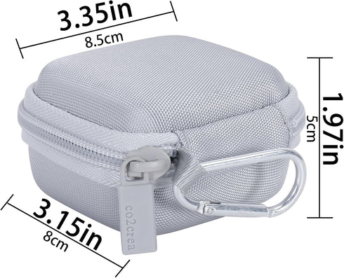 co2CREA Hard Case Replacement for SHOKZ OpenFit Open-Ear True Wireless Bluetooth Headphones, White