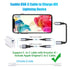 AGVEE 2 Pack USB-C to Lightning Adapter, 30W Fast Charging for iPhone 13/12/11, AirPods, Carplay, Dark Gray.