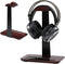 Vruelia Walnut Wood Headphone Stand with Pen Holder - Desktop Wooden Headphone Stand,