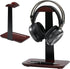 Vruelia Walnut Wood Headphone Stand with Pen Holder - Desktop Wooden Headphone Stand,