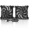 Quiet Dual 120mm 5V USB Computer PC Fan with Speed Controller,for Router