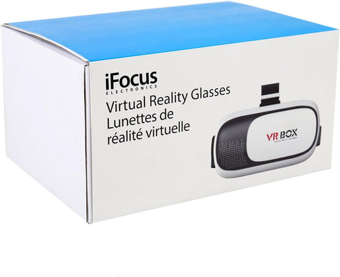 iFocus Electronics Virtual Reality Glasses – 4.5 inches, White