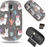 Unique Pattern Optical Wireless Mouse 2.4G Portable for Notebook, PC, Laptop - Cartoon Llama Alpaca Design