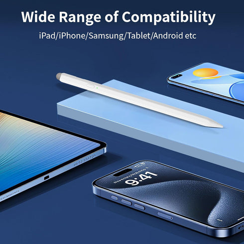 HFENGZN 2-in-1 Stylus, Stylus Pen for iPad, Stylus Pen for Touchscreen Suitable for iPad/iPhone/Samsung/Android
