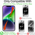 iPhone 13 Pro Max & 14 Plus Privacy Screen Protector - 6.7" Anti-Spy Tempered Glass, Gradient Colorful, Anti-Bluelight.
