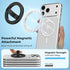 Mnyatr 360 17/16/15/14/13/12 Magnetic Silicone Ring Grip Phone Holder for MagSafe, Rotating Finger Loop, Magnetic Phone