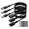 3 Pack USB 3.0 Extension Cable 4 Feet, USB A Male to