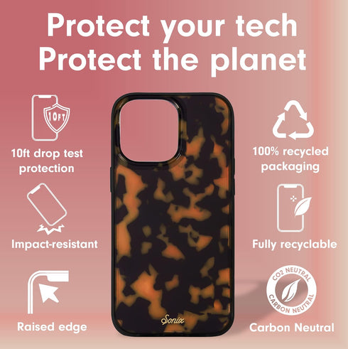 Sonix 14 10ft Case for iPhone Pro Max | Compatible with MagSafe | Drop Tested | Tortoise Shell | Brown Tort