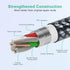 Apple MFi Certified Extra Long 20 ft Right Angle Lightning Cable - Braided Fast Charger for iPhone 13, 12, 11, X.
