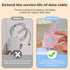 DIY Cable Protector for Apple iPhone Charger, Cute Glitter Bling Love Heart Design, USB Case Wire Cable Saver, Pink