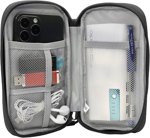 Electronic Organizer Case, Travel Cable Pouch for Accessories, Water Resistant Bag for Charger, Phone, Earphone