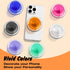 Svanove Magnetic Phone Grip Compatible with Magsafe, Mag Safe Translucent Clear Grip Collapsible Kickstand for iPhone