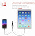 Crave CarHub 54W 4 Port USB Car Charger, Qualcomm Quick Charge 3.0, Black