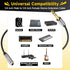 6 Feet 1/4 inch Extension Cable, 6.35mm TRS Male to Female Stereo Adapter Jack, Hi-Fi Sound, Gold Plated Connectors