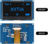 XIITIA 2pcs 2.42" SSD1309 128x64 2.42 Inch I2C 7 OLED Display Module OLED LCD Display Module IIC SPI Pin (Blue Light)