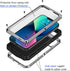 Lanhiem Heavy Duty Metal Case for iPhone 13, Shockproof Tough Rugged Cover with Built-in Glass Screen Protector, 360