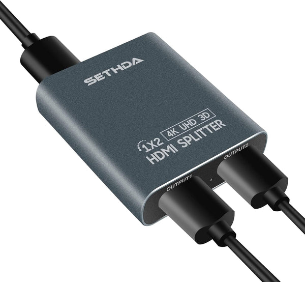 SETHDA HDMI Splitter HDMI Switch 1 Input 2 Output,2 Ports HDMI Hub Support