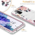 Esdot Case for Samsung Galaxy S20 FE, Built-in Screen Protector, Fashionable Designs for Women, Pink Flowers