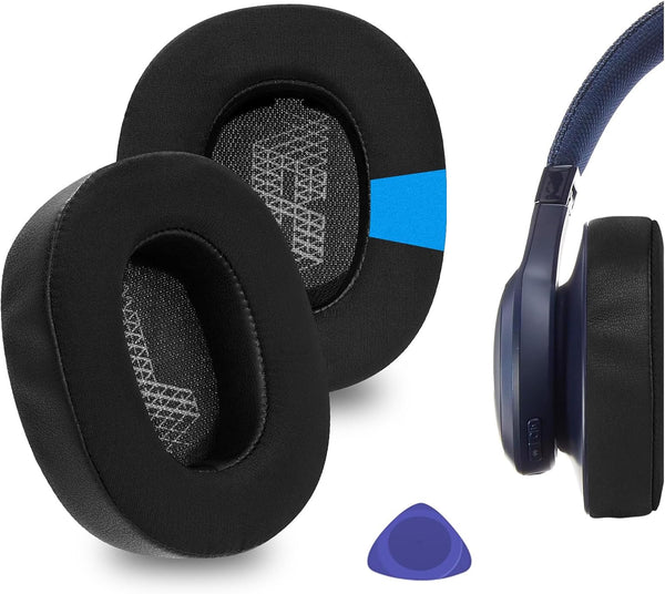 Geekria Sport Cooling-Gel Replacement Ear Pads for JBL Live 500BT Headphones, Ear Cushions, Earpads Repair Parts (Black)
