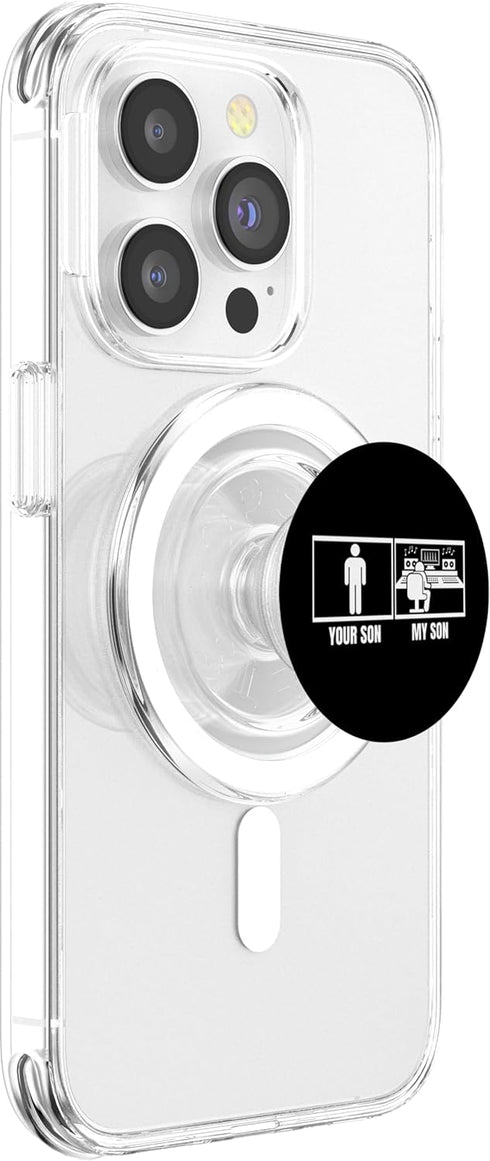 Music Producer Gifts For Men Your Son My Son Dad Mom Audio Engineer Funny Music Producer PopSockets PopGrip for MagSafe