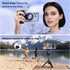 ULANZI JJ03 17/16/15/Android, 360 Magnetic Phone Tripod, Portable Selfie Stick Tripod for Magsafe with Remote, Mini