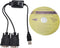 Inc. Plug and Play USB to Dual Serial DB9 Adapter for Windows 10 / Win 8/ 7/ XP/ Vista / Mac (E07-162)